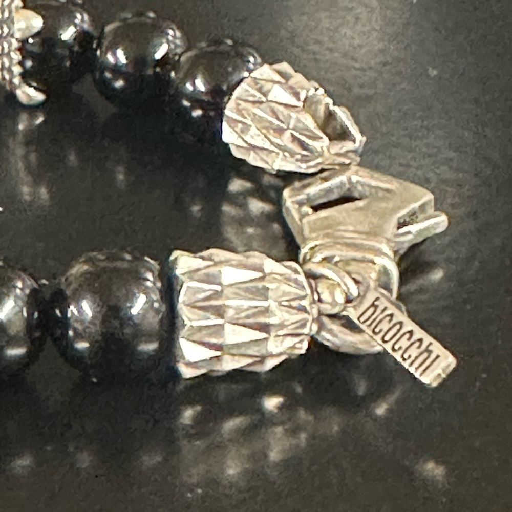WOW POSHMARK Authentic Emanuele Bicocchi Sterling Silver & Agate Bracelet